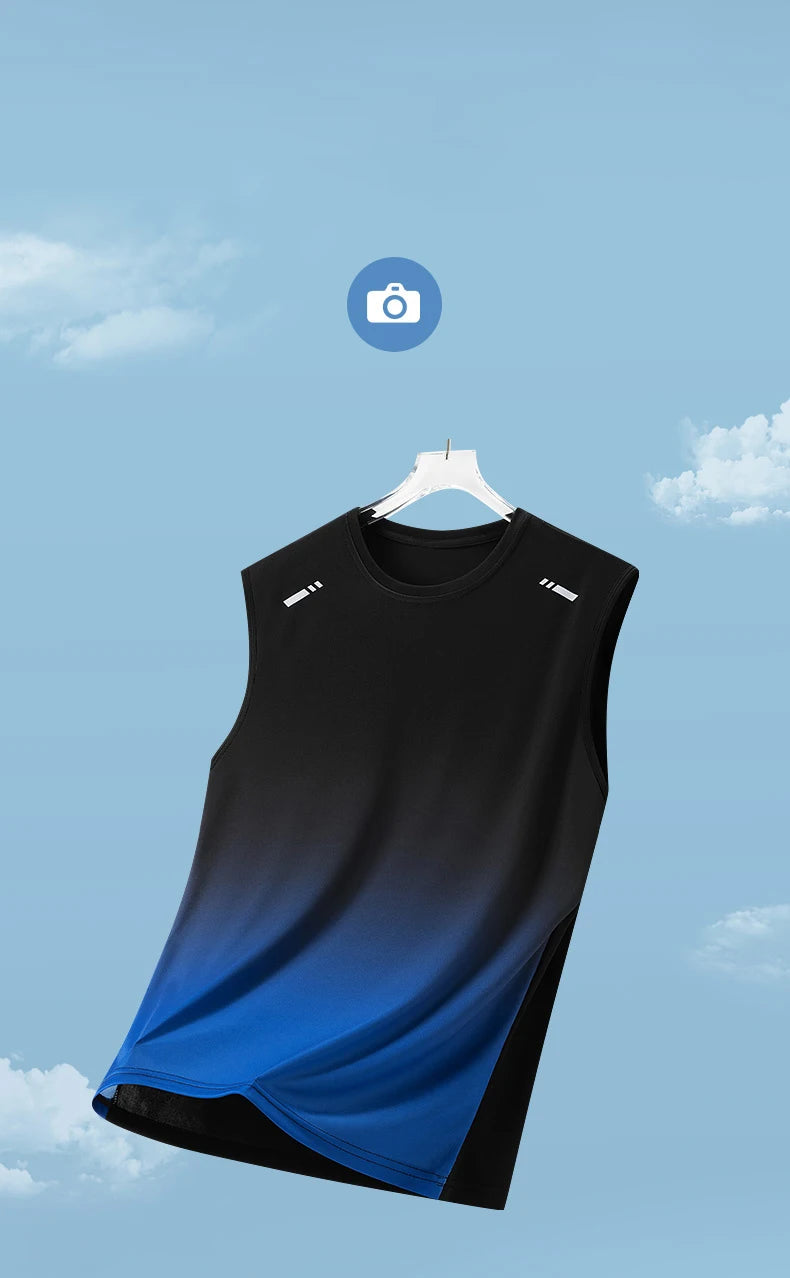 Chaleco de Verano de Secado Rápido para Maratón, Chaleco Deportivo Ligero y Transpirable para Hombre, Chaleco de Malla Absorbente de Humedad para Correr