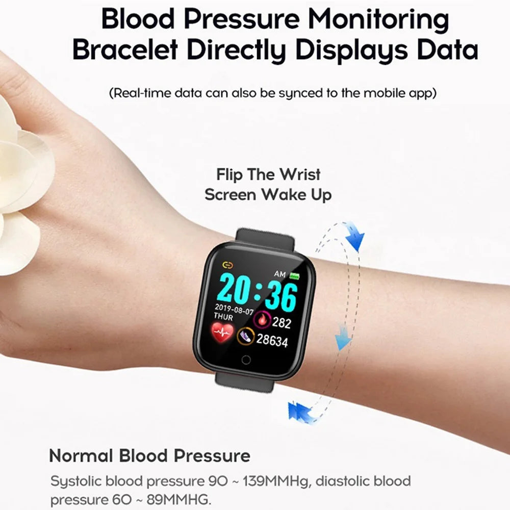 Reloj inteligente para mujeres y hombres, reloj de pulsera con Bluetooth, reproductor de teléfono conectado, música, Fitness, pulsera deportiva, Monitor de sueño, relojes digitales