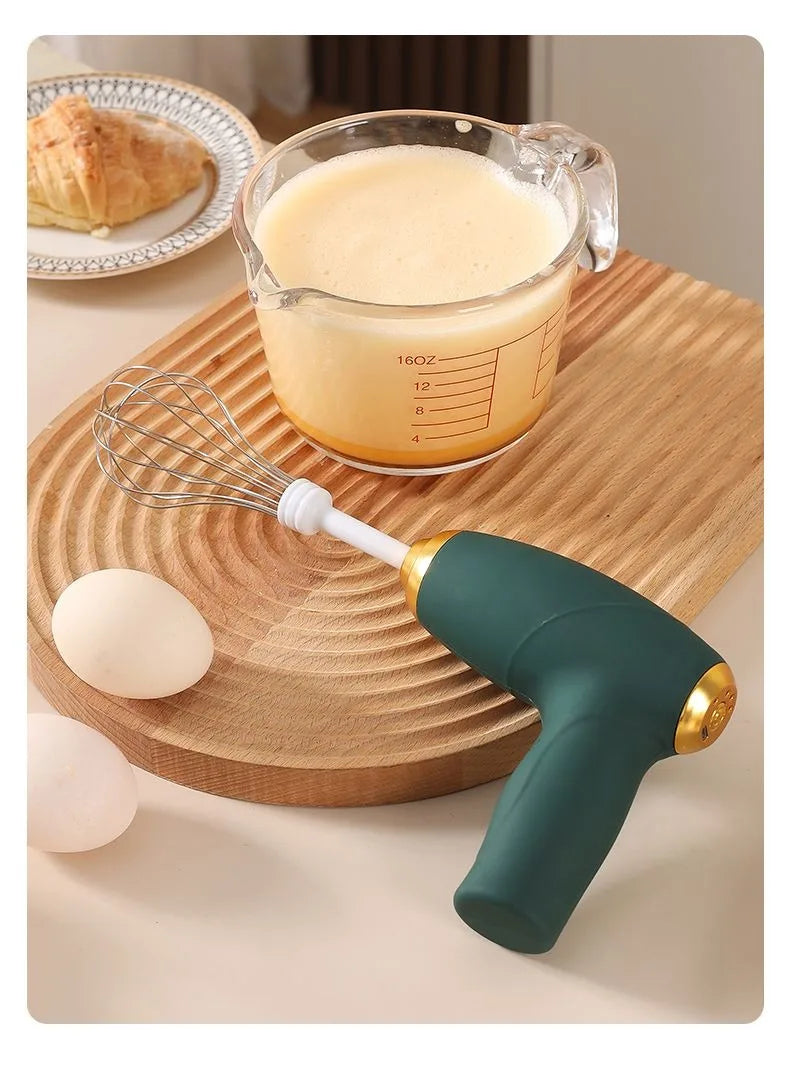 Batidora de Huevos Eléctrica de Mano, 3 Velocidades, Doble Varilla, Cargador, Batidora de Cocina, Mezcladora de Claras, Máquina para Hacer Crema de Mantequilla y Pasteles