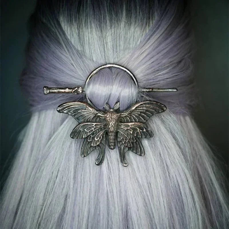 Palillos de Metal Vintage Estilo Nórdico, Accesorios para el Cabello Gótico Punk, Palillos para el Cabello para Niñas y Mujeres