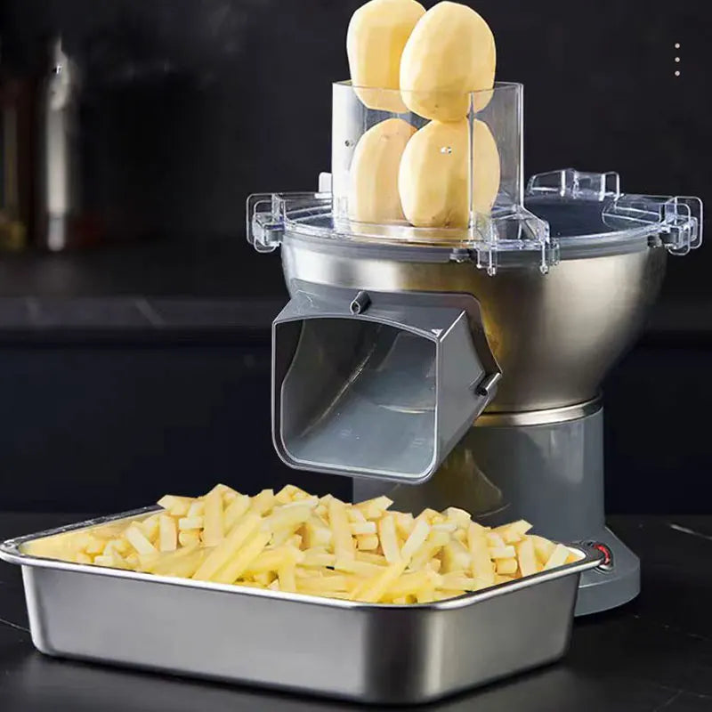 Electric potatoes French fries chips cutter Slicer carrot dicing machine shredding grater machine Ham Granulator food processor