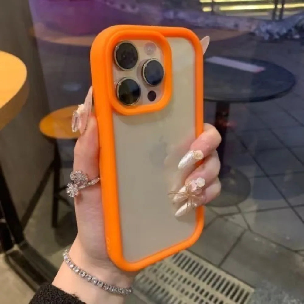 Funda de teléfono transparente de lujo para iPhone 17 Air 11 12 13 14 15 16 17 Pro Max Plus, funda de parachoques transparente a prueba de golpes