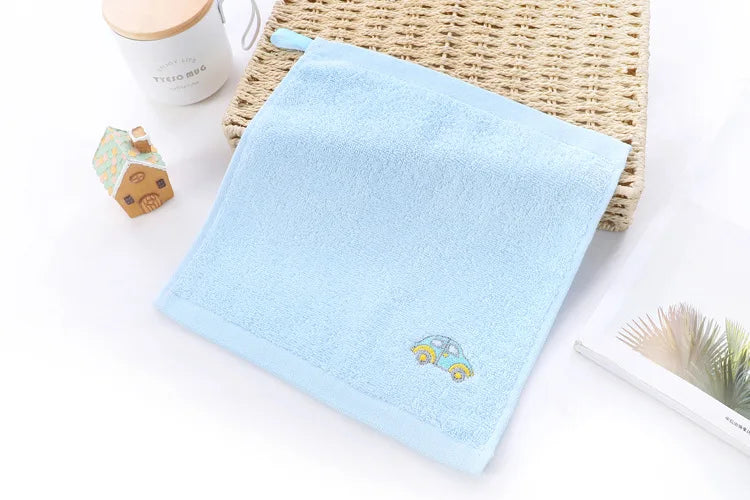 Toalla de baño de algodón para niños y recién nacidos, paño de mano de oso de dibujos animados, suave, pañuelo de baño