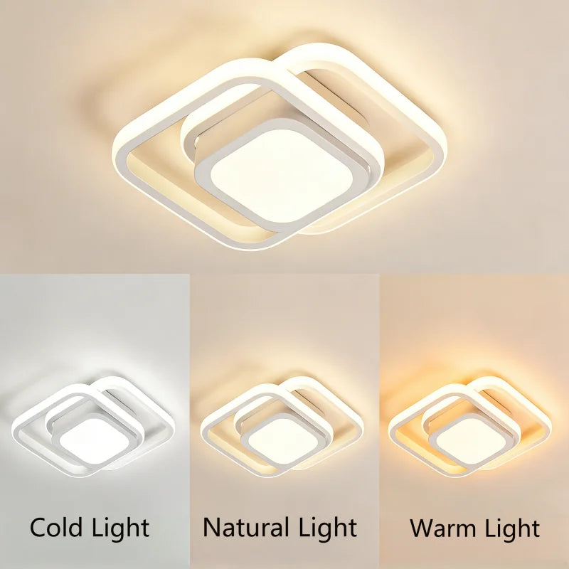 Lámpara de techo LED moderna para sala de estar, dormitorio, guardarropa, pasillo, escalera, luz de techo, decoración interior del hogar, accesorio de iluminación