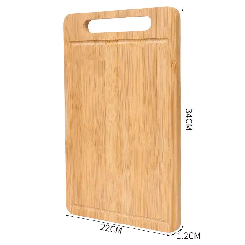 Tabla de Cortar de Bambú WXCOO de Doble Cara, Tabla de Cortar de Bambú Moso Natural Antimoho, Tabla de Bambú para Cocina, Utensilios Domésticos