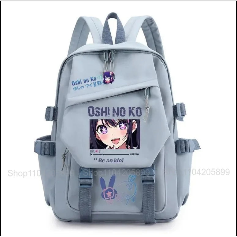 Mochila OSHI NO KO, mochila de anime recomendada para niños, mochila escolar para estudiantes, regalo para niñas, mochila de viaje diaria bonita