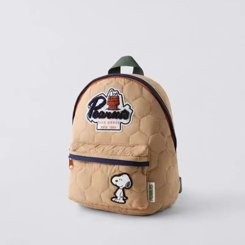 Mochila de Dibujos Animados de Snoopy, Gran Capacidad, Regreso a Clases, Mochila Escolar para Estudiantes, Estilo Moderno, Unisex, Mochila de Viaje para Exteriores