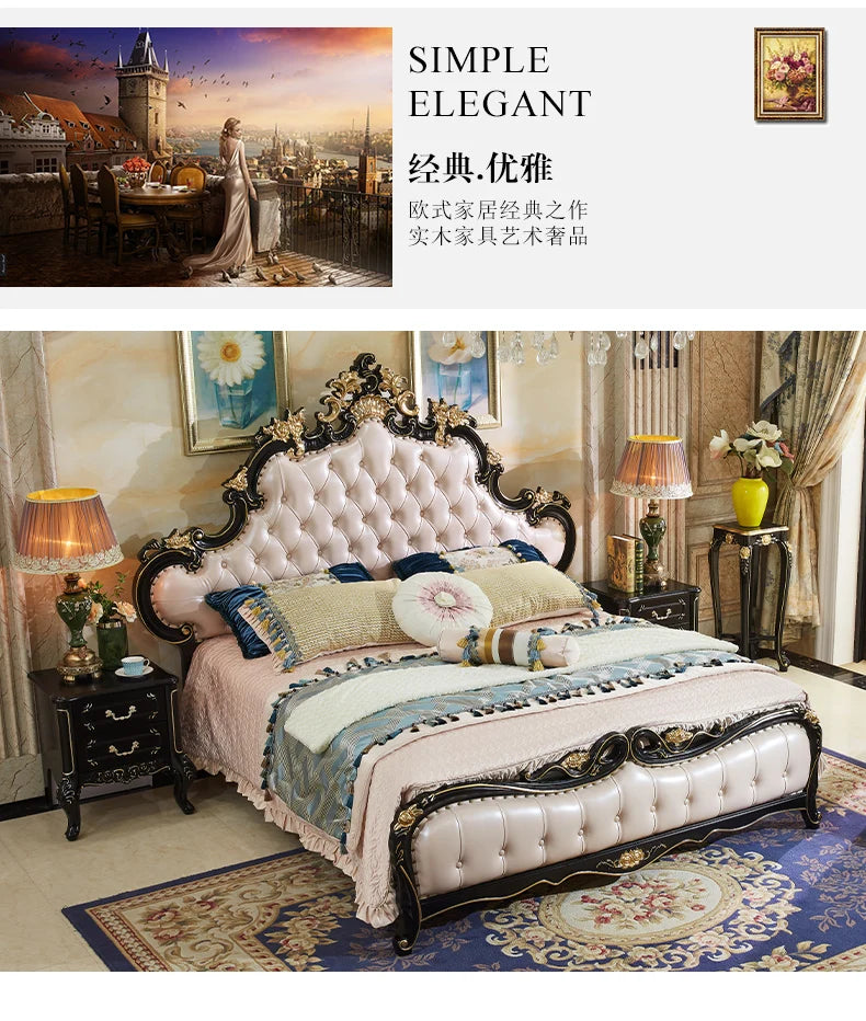 Diseño de cama único para boda, organizador seguro de alta calidad, estética de cama de moda, Muebles gemelos cómodos, Muebles de dormitorio