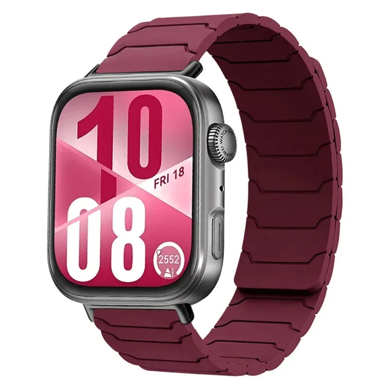 Correas magnéticas de silicona para Huawei Watch Fit 4/Fit 3, pulsera deportiva de repuesto para Huawei Watch Fit 4 Pro/4 Correa