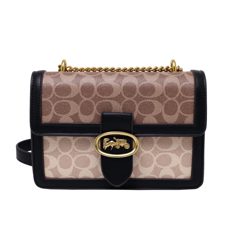 Bolso Popular de moda para mujer, bolso de hombro con cadena de marca de tendencia, bolso cruzado clásico de alta calidad para mujer, bolso de lujo de diseñador