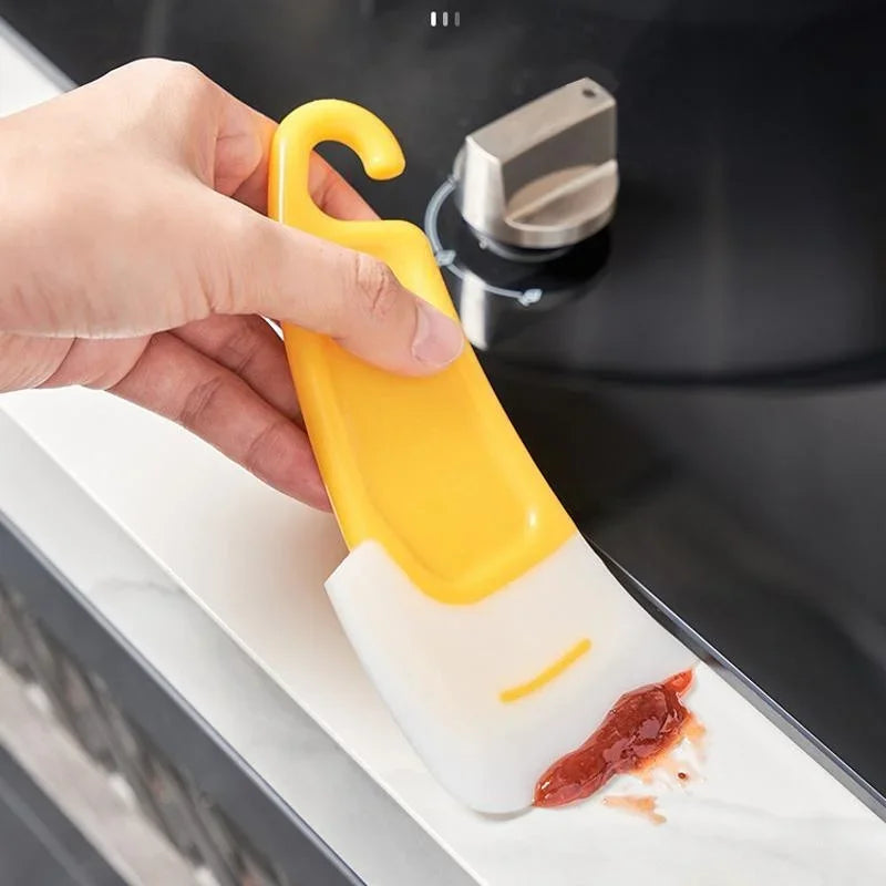 Espátula de limpieza, raspador de cocina, cepillo raspador de hoja suave, sartén sucia, olla, platos, herramientas de limpieza, herramienta de cocina para hornear, utensilio de cocina
