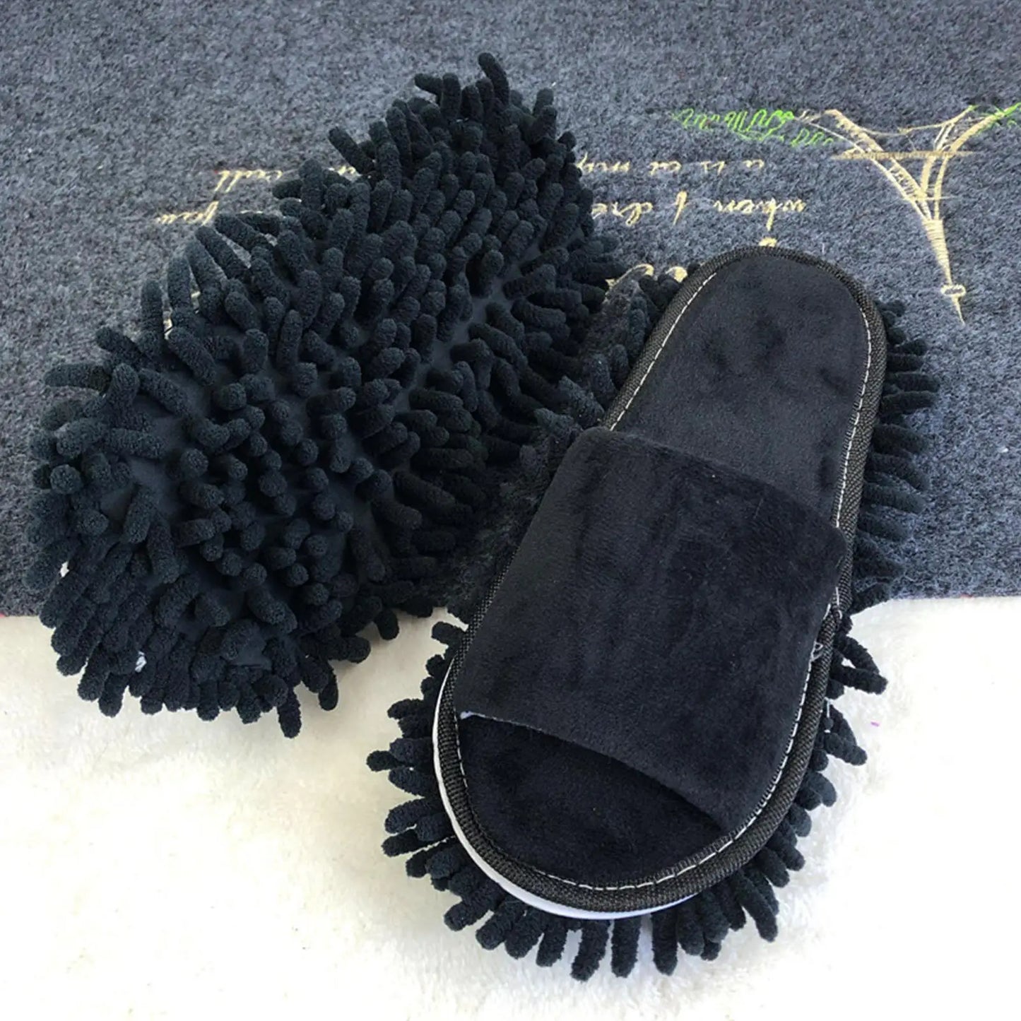 Zapatillas de fregona perezosas, zapatillas para limpiar el suelo, zapatos, zapatillas limpias, limpiar el suelo, zapatillas de