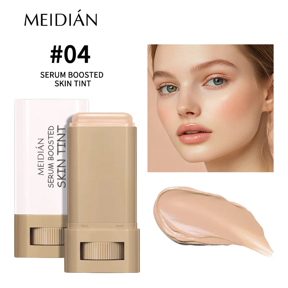 1/2 Uds. Barra de tinte de piel resistente al agua nutritiva suero teñido sólido base bálsamo cara teñida contorno de cara palo Maquillaje facial