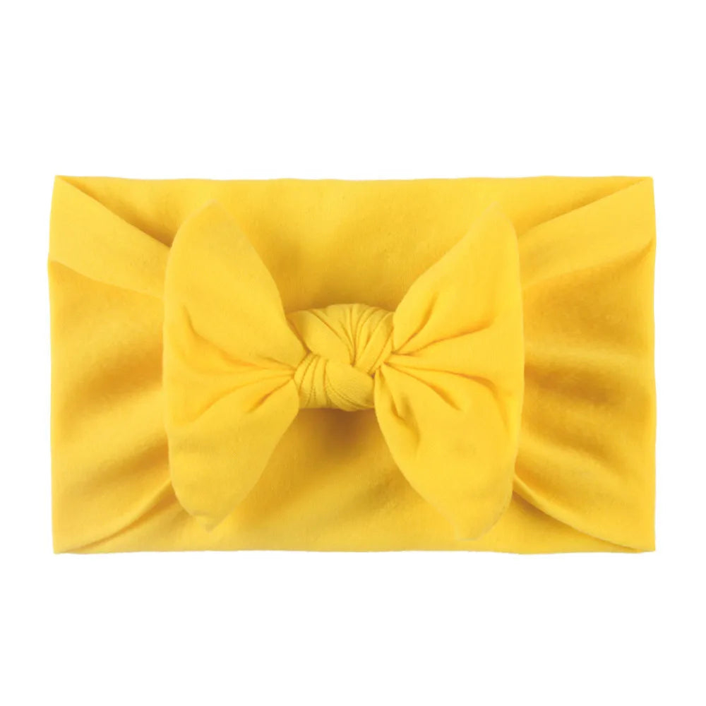 Diademas con lazo para niñas, banda elástica suave para el cabello, accesorios para el cabello de bebé recién nacido, regalos para fiestas, pañuelos para la cabeza para niñas