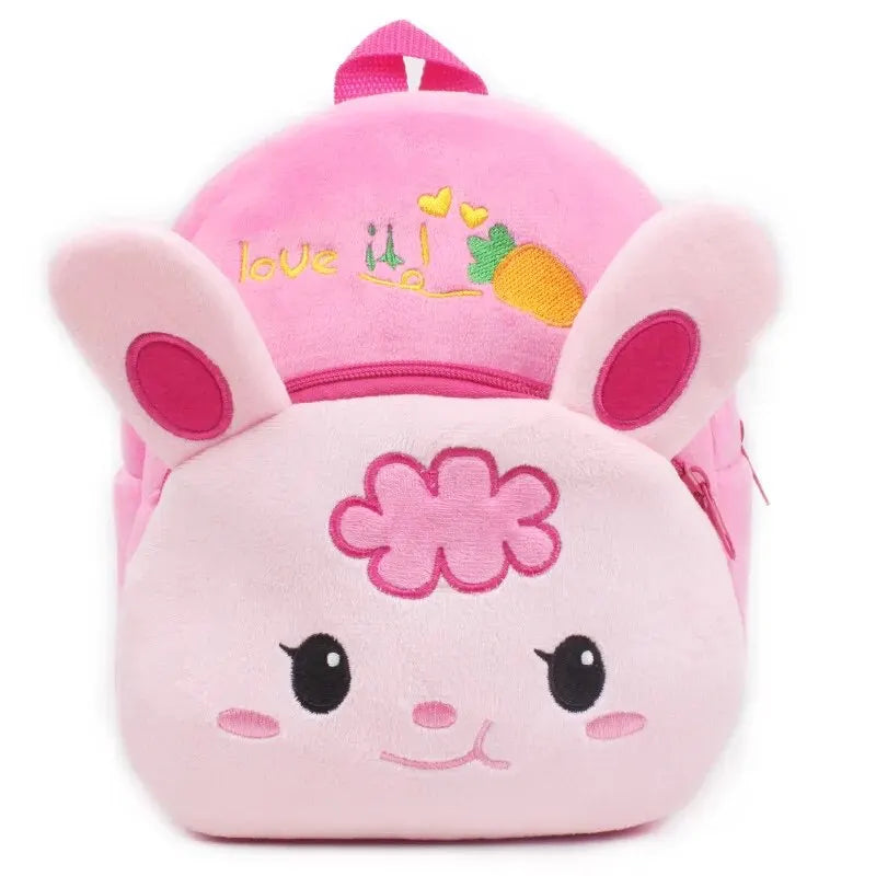 Mochila de felpa con diseño de animal en 3D, mochila de moda para la escuela