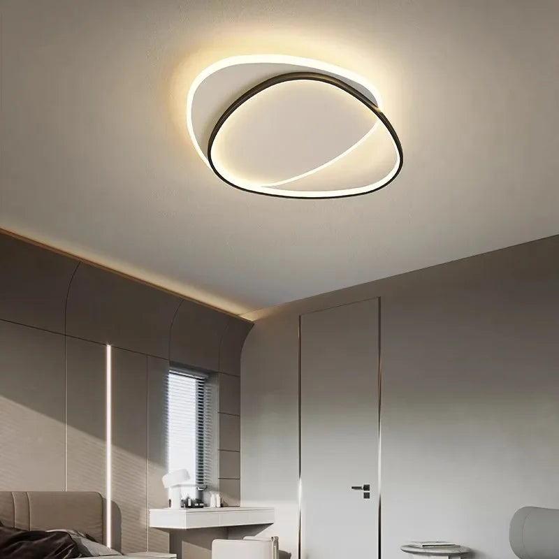 Luces de techo LED redondas modernas para dormitorio Simple, lámparas de estudio para sala de estar, iluminación interior, decoración del hogar, accesorios de lámpara brillante