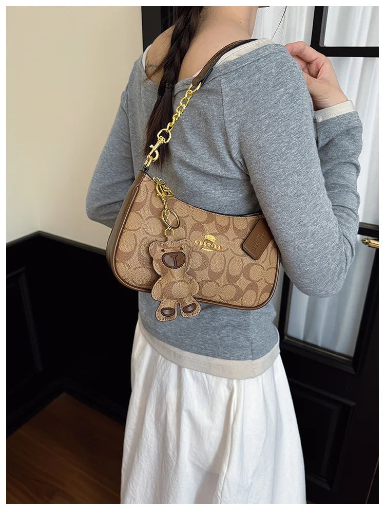Bolso de mano de estilo de alta gama para mujer, nuevo modelo 2025, bolso cuadrado pequeño único y moderno, moderno, retro, simple y elegante, cr