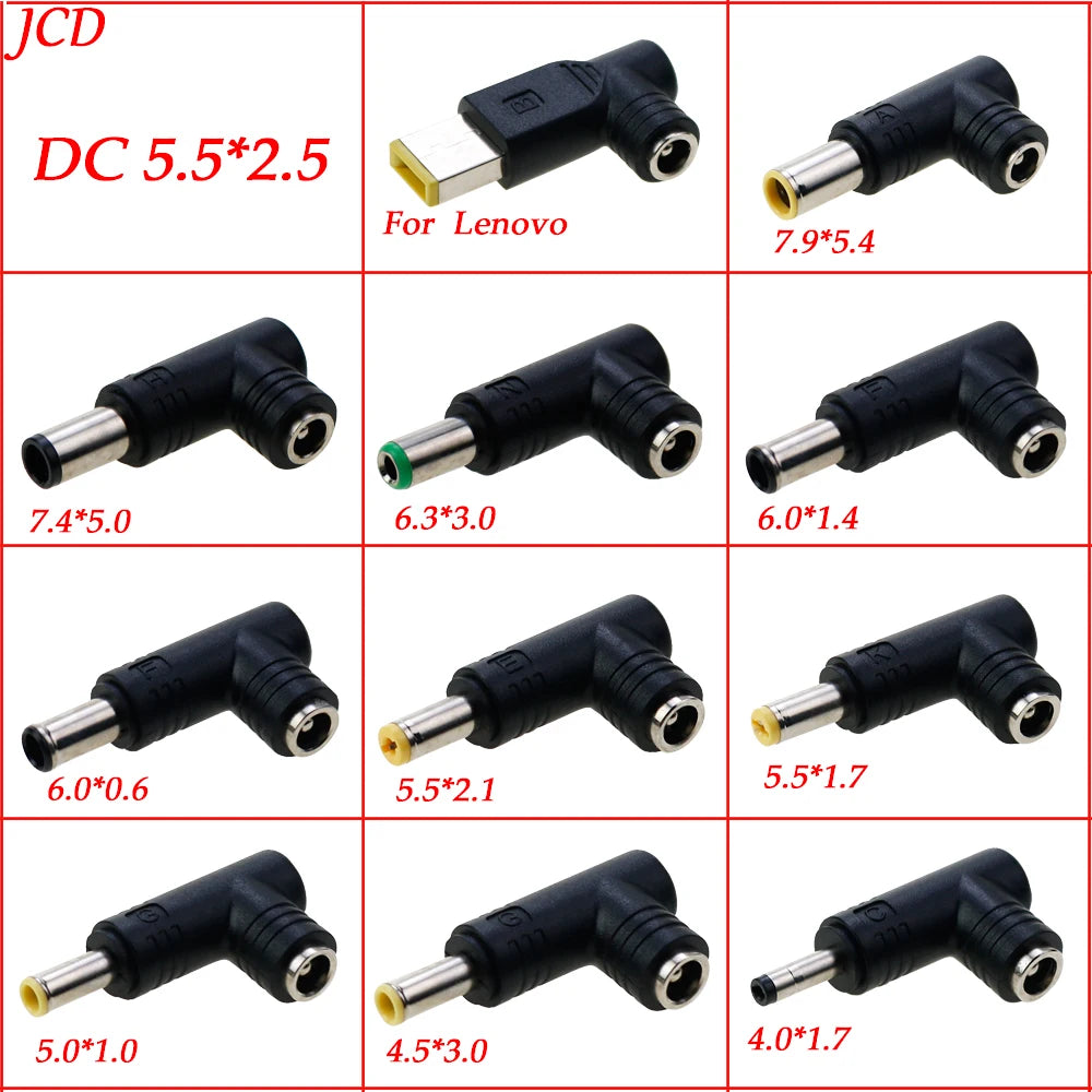 Conector hembra de adaptador CC de 5,5x2,5 MM a 4,0x1,7, 4,5x3,0, 5,0x1,0, 5,5x1,7, 5,5x2,1, 6,3x3,0, 7,4x5,0, 7,9x5,4