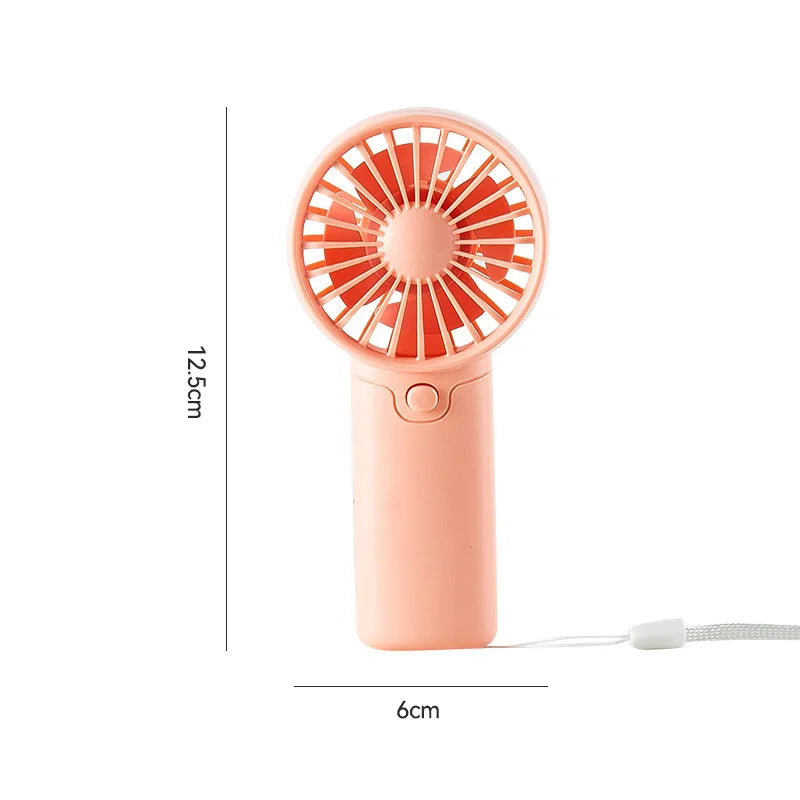 Ventilador Portátil MEET SUN, Ventilador Pequeño Creativo y Conveniente, Ventilador de Bolsillo, Ventilador de Mano Ligero con Batería AAA, Mini Ventilador de Mano, Enfriador de Aire