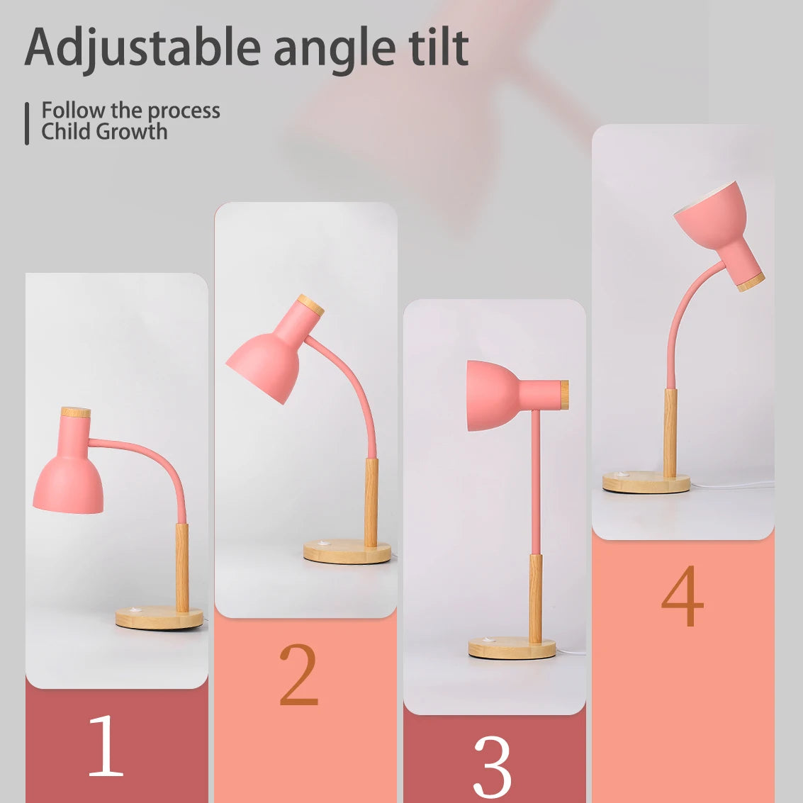 Lámpara LED de escritorio E27, lámparas de mesa con Base, bombilla reemplazable, luz de noche para habitación, dormitorio, oficina, estudio, iluminación de lectura