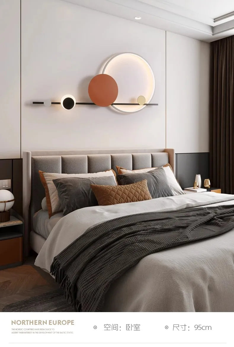Lámpara LED de pared moderna, ambiente para candelabro de sala de estar, comedor, dormitorio, Hotel, salón, escaleras, pasillo, accesorio de iluminación para decoración del hogar