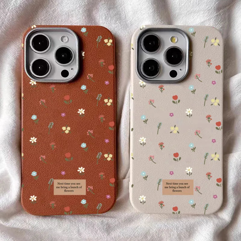 Funda de teléfono Floral pequeña y colorida para Samsung Galaxy A55 A54 A52 A34 A35 A15 4G 5G S25 S24 S23 S22 Ultra Plus FE, funda trasera suave