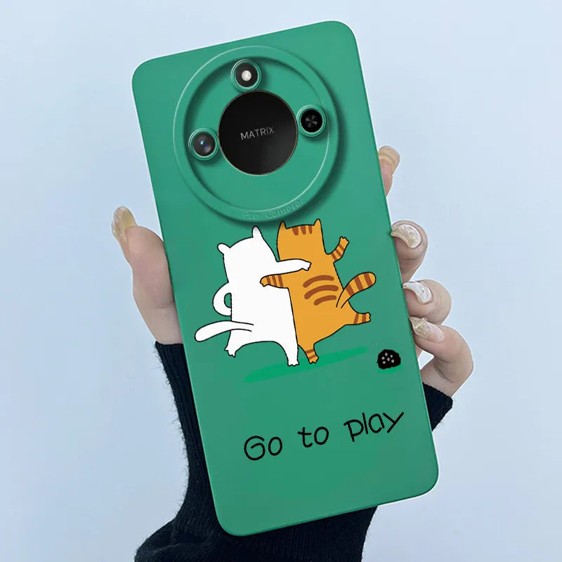 Para Honor X9C Funda de teléfono inteligente X9cSmart Funda de silicona suave dulce moda pintada dibujos animados niños niñas encantadora Funda trasera estampada