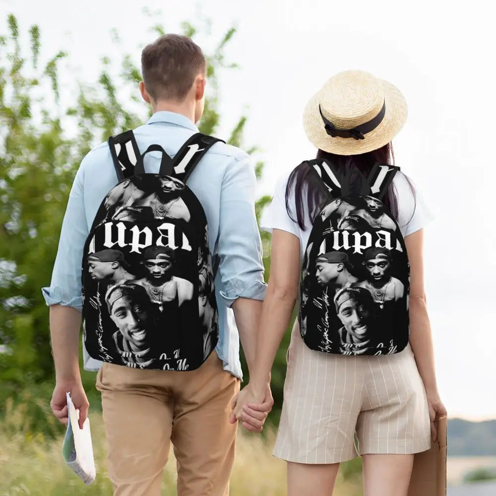 Mochila de hip hop del rapero Tupac 2PAC, mochila de gran capacidad para niños, mochila escolar, bolsos de hombro para hombres y mujeres
