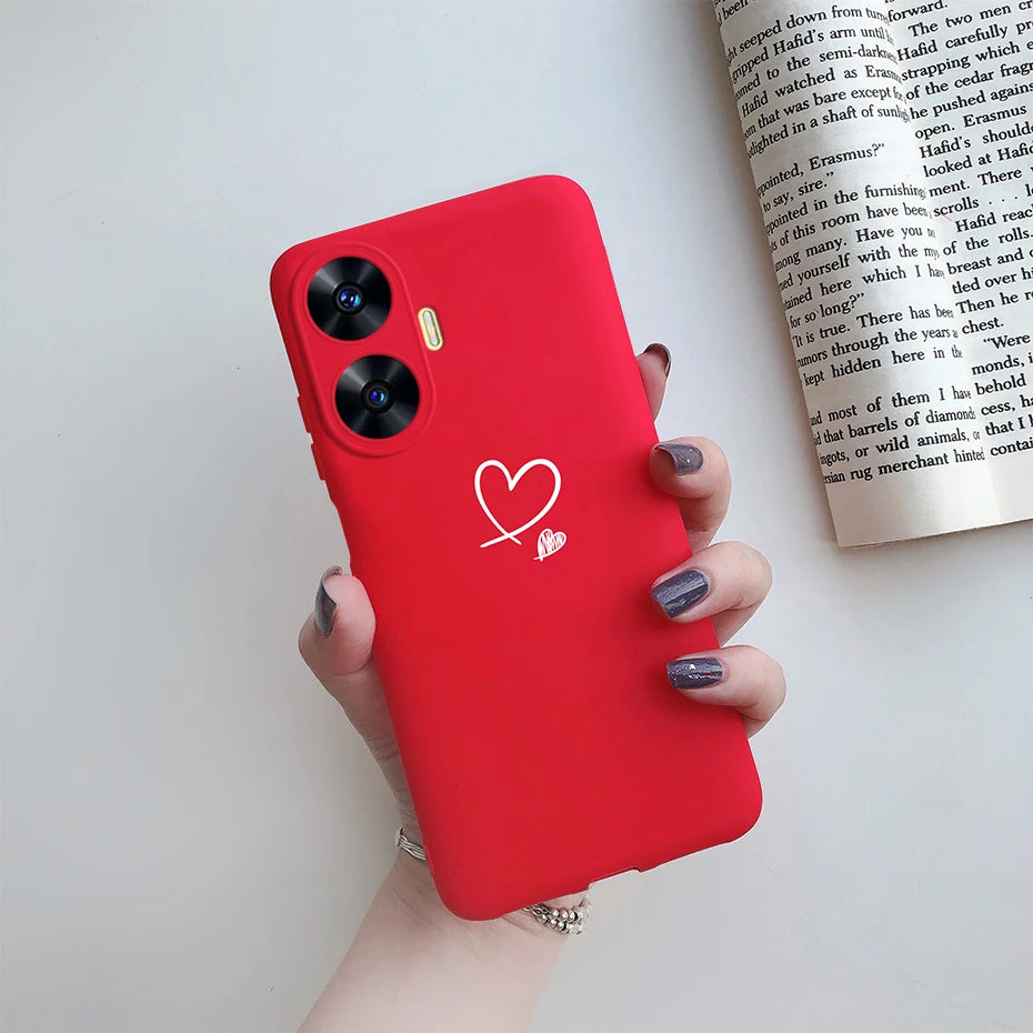 Funda de teléfono para Realme C55, Funda RMX3710, Funda trasera de silicona suave con dibujos animados bonitos para Realme C55 RealmeC55 Funda C 55 Coque