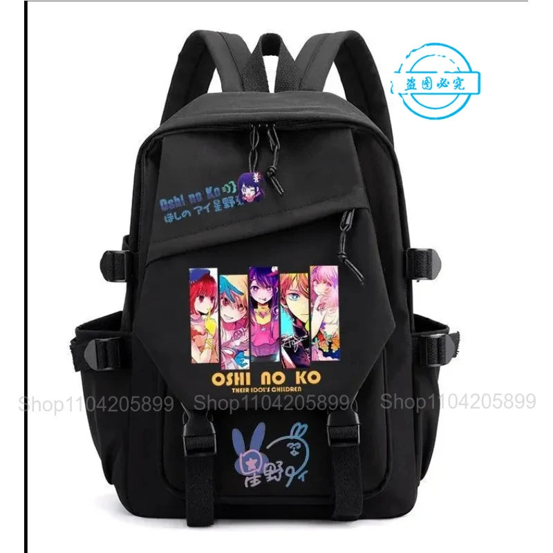 Mochila OSHI NO KO, mochila de anime recomendada para niños, mochila escolar para estudiantes, regalo para niñas, mochila de viaje diaria bonita