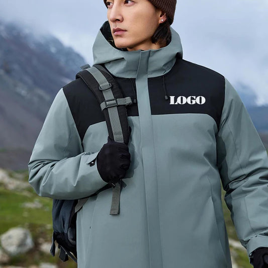 Chaqueta de invierno con calefacción de grafeno, abrigo de esquí impermeable a prueba de viento, Parka de montañismo con aislamiento de algodón, logotipo personalizado gratis