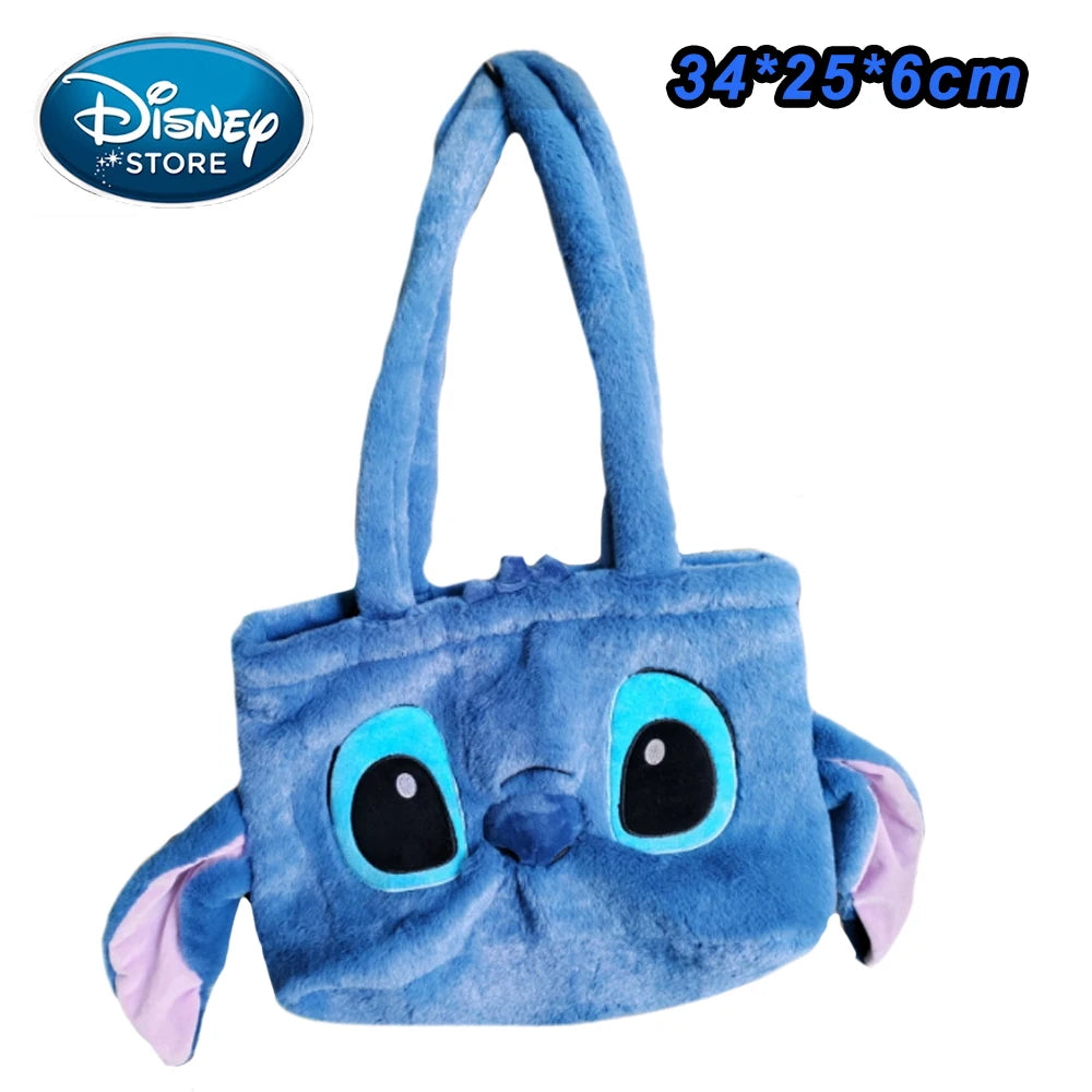 Mochila de Peluche Stitch 2026, Mochila Escolar Japonesa Azul con Diseño Divertido de Stitch, Mochila de Gran Capacidad para Estudiantes, Bolsa de Jardín de Infancia, Regalo para Niños