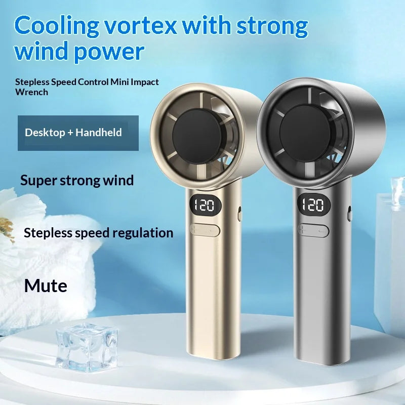 Ventilador Portátil de Mano HOMEFISH, Recargable por USB, de Alta Velocidad, para Uso Personal