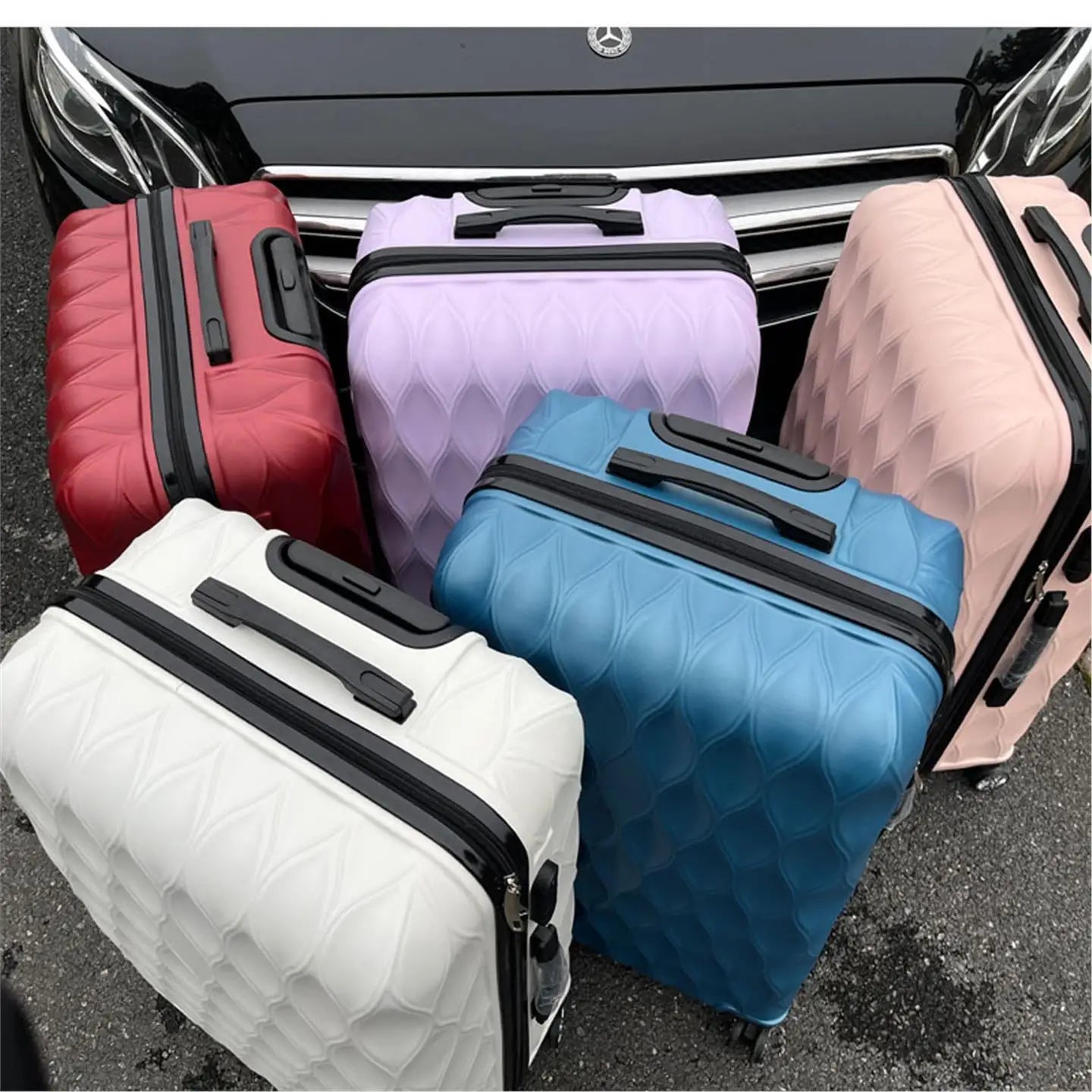 Juego de Maletas de Viaje de Cuatro Piezas con Ruedas Universales ABS, Juego de Maletas de Mano para Viajes y Viajes de Negocios en Tamaños de 14, 20, 24 y 28 Pulgadas