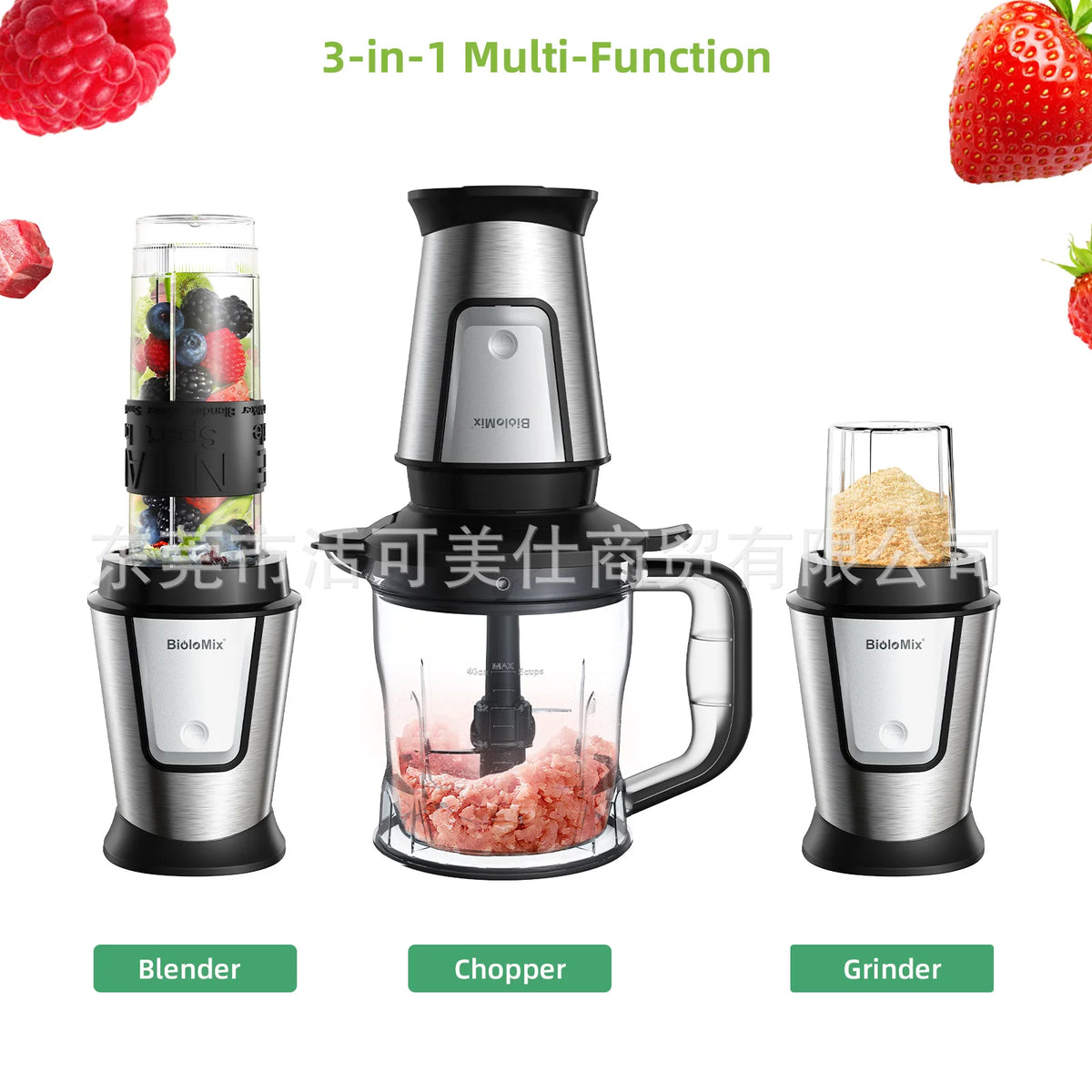 Mezclador eléctrico multifuncional para el hogar, exprimidor, palo de cocina, máquina de suplemento alimenticio, picadora de carne