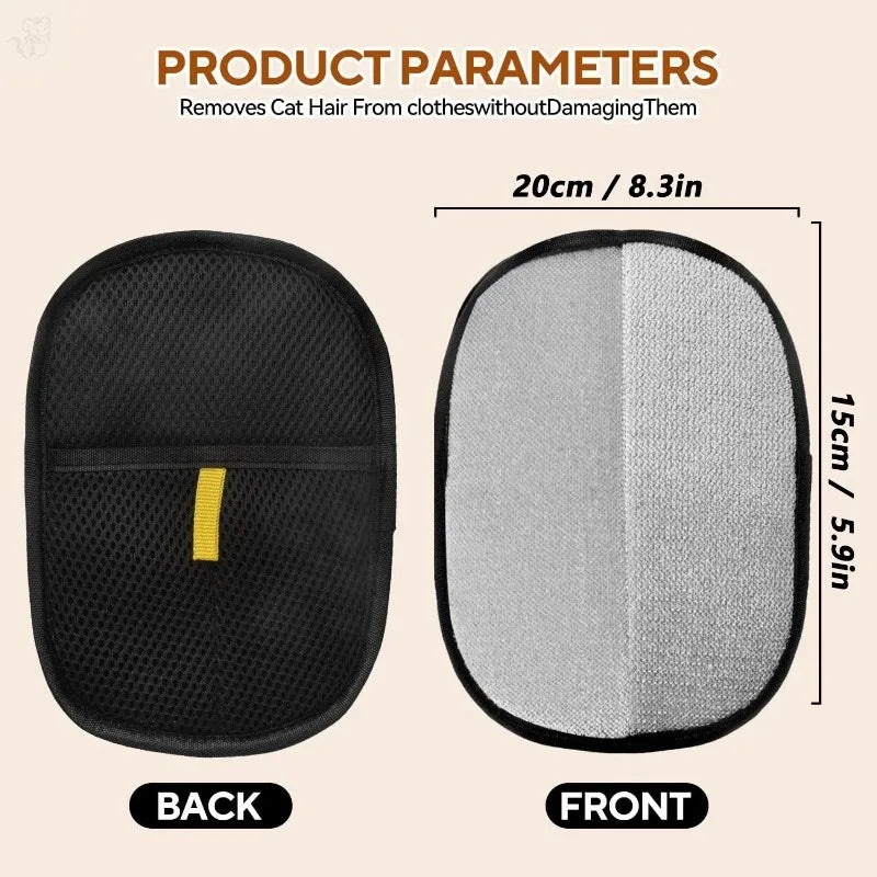 Removedor de Pelo de Mascotas, Guantes Lavables Portátiles para Quitar Pelo de Ropa, Productos de Limpieza para Mascotas, Accesorios para Mascotas