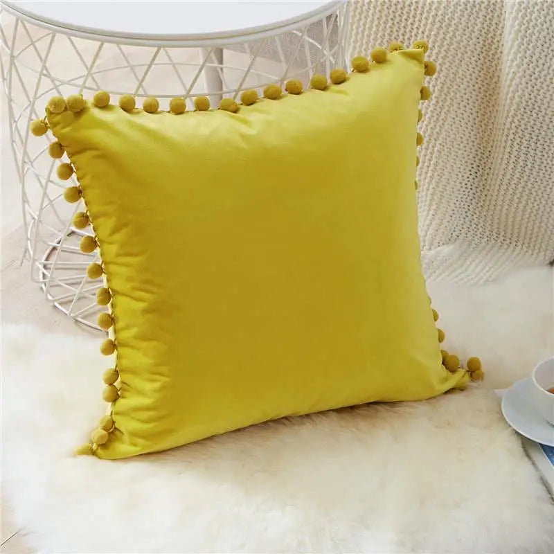 1 Uds. Fundas de cojín de terciopelo suave, fundas de almohada decorativas cuadradas para sofá, cama cómoda, funda de almohada para el hogar y el coche