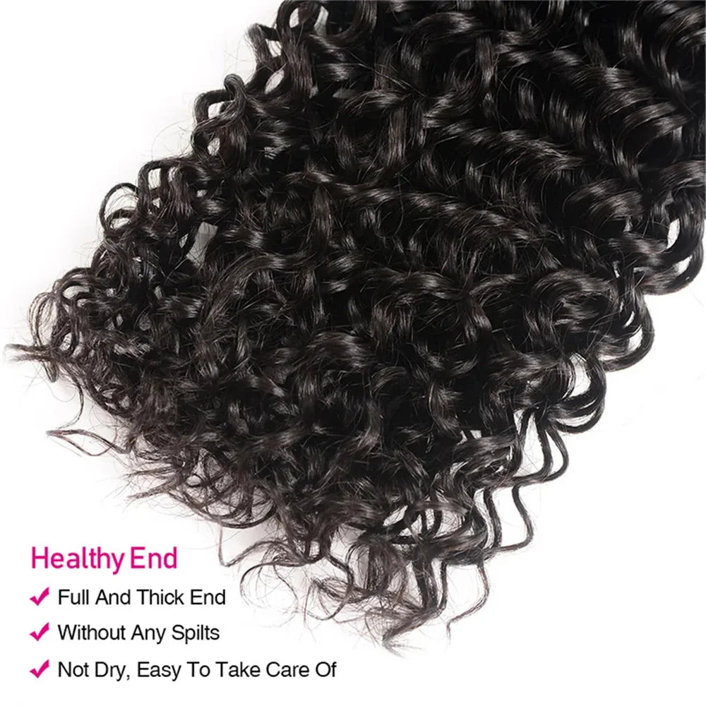 Mechones de pelo rizado UNice, Color Natural sin procesar, grado 10A, 100% cabello humano, oferta de 1/3/4 Uds.