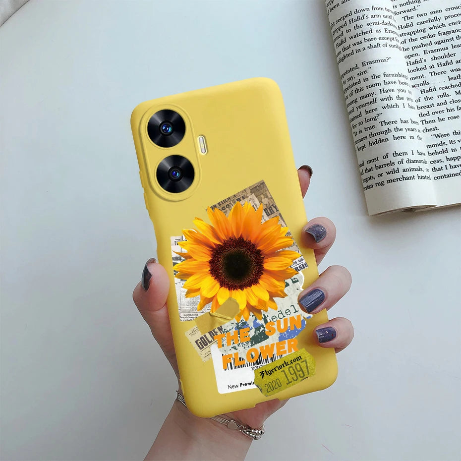 Funda de teléfono para Realme C55, Funda RMX3710, Funda trasera de silicona suave con dibujos animados bonitos para Realme C55 RealmeC55 Funda C 55 Coque