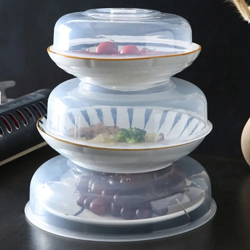 Cubierta de salpicaduras de microondas de mantenimiento fresco, 1 piezas, cubierta Universal de plástico ventilado, reutilizable para cocina, cuencos, platos para pasteles