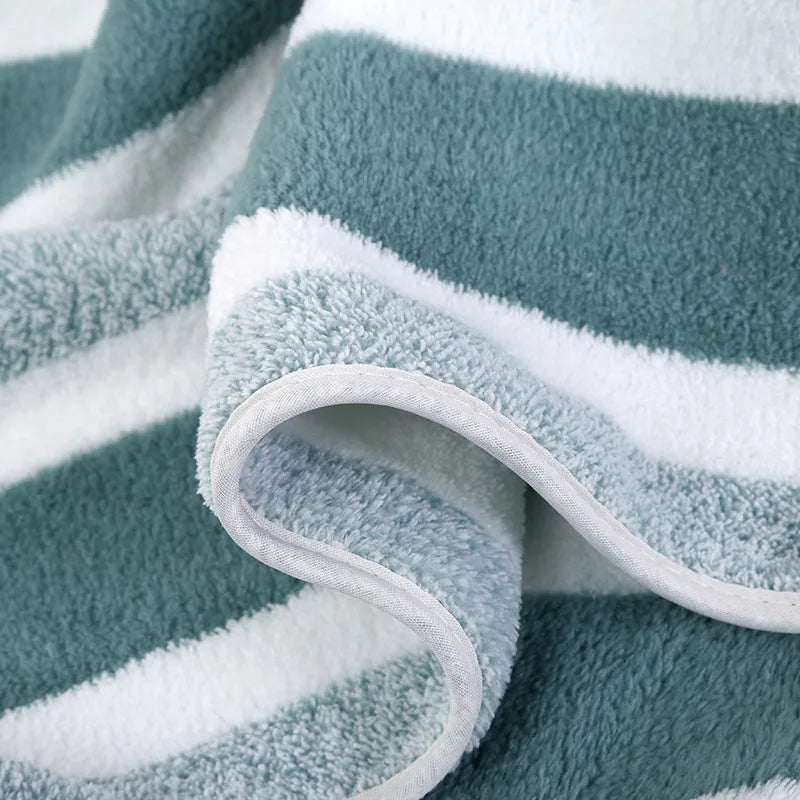 Juego de toallas a rayas de secado rápido para experiencia de baño suave y absorbente Toalla de baño o toalla de mano