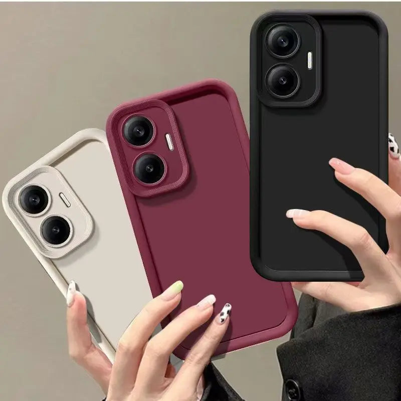 Para Xiaomi Poco F7 funda Xiaomi Poco F7 funda de teléfono Xiaomi Poco F7 prevención de caídas cubierta suave mate de caramelo de lujo