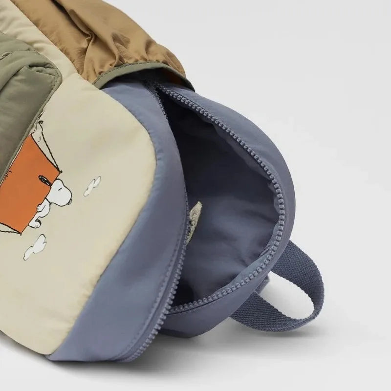 Nueva mochila de dibujos animados de Snoopy, mochila unisex con estampado, mochila escolar informal para estudiantes, mochila de moda de gran capacidad