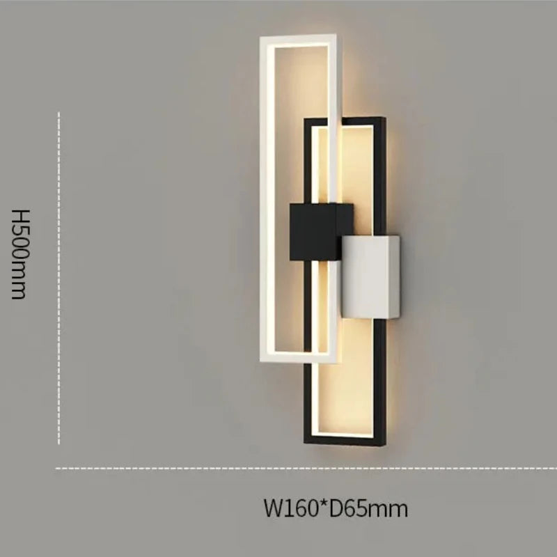 Lámparas de pared LED modernas para sala de estar, estudio, dormitorio, mesita de noche, pasillo, escaleras, decoración del hogar, accesorios de iluminación interior