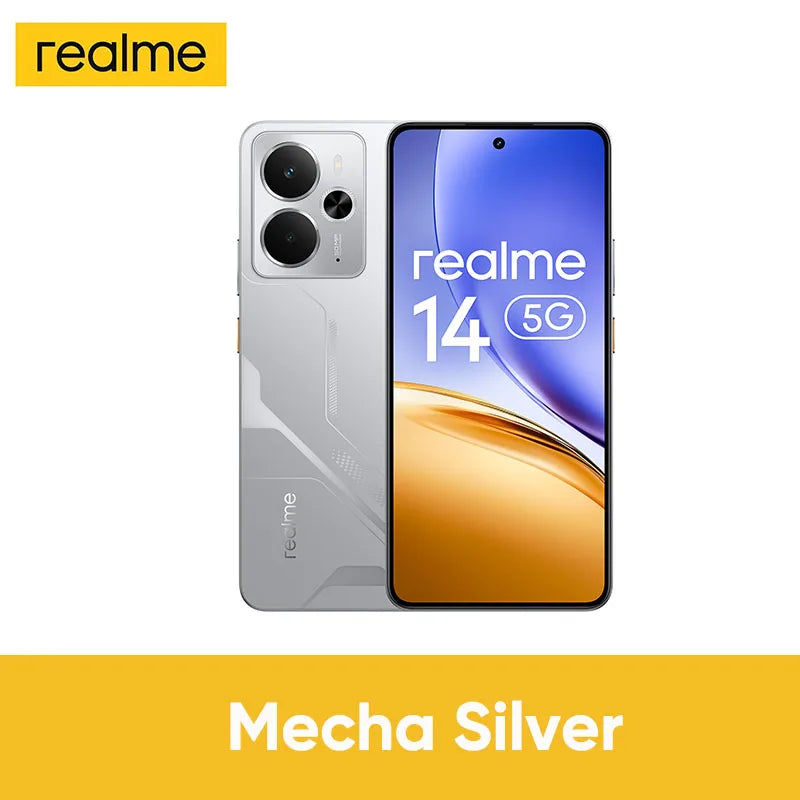 Teléfono Inteligente realme 14 5G, Snapdragon 6 gen 4, Pantalla AMOLED de 2025 pulgadas, 6,67Hz, batería Titan de 120 mAh, cámara OIS de 50MP, estreno mundial, 6000