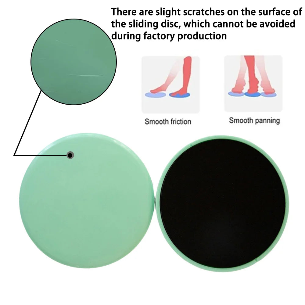 Discos deslizantes de Yoga de Color sólido, almohadillas deslizantes para pies, equipo de entrenamiento para entrenamiento de núcleo Abdominal, moldeador de cuerpo, 2 uds.