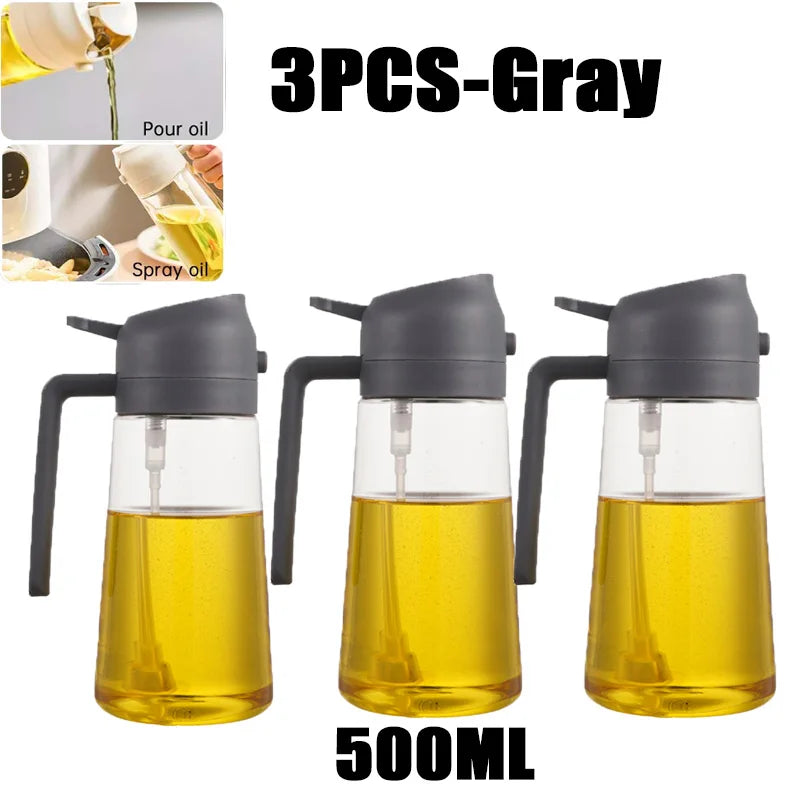 Botella pulverizadora de aceite, pulverizador de aceite de oliva, dispensador de cocina de plástico, Camping, hornear, vinagre, pulverizador de soja, accesorios de cocina