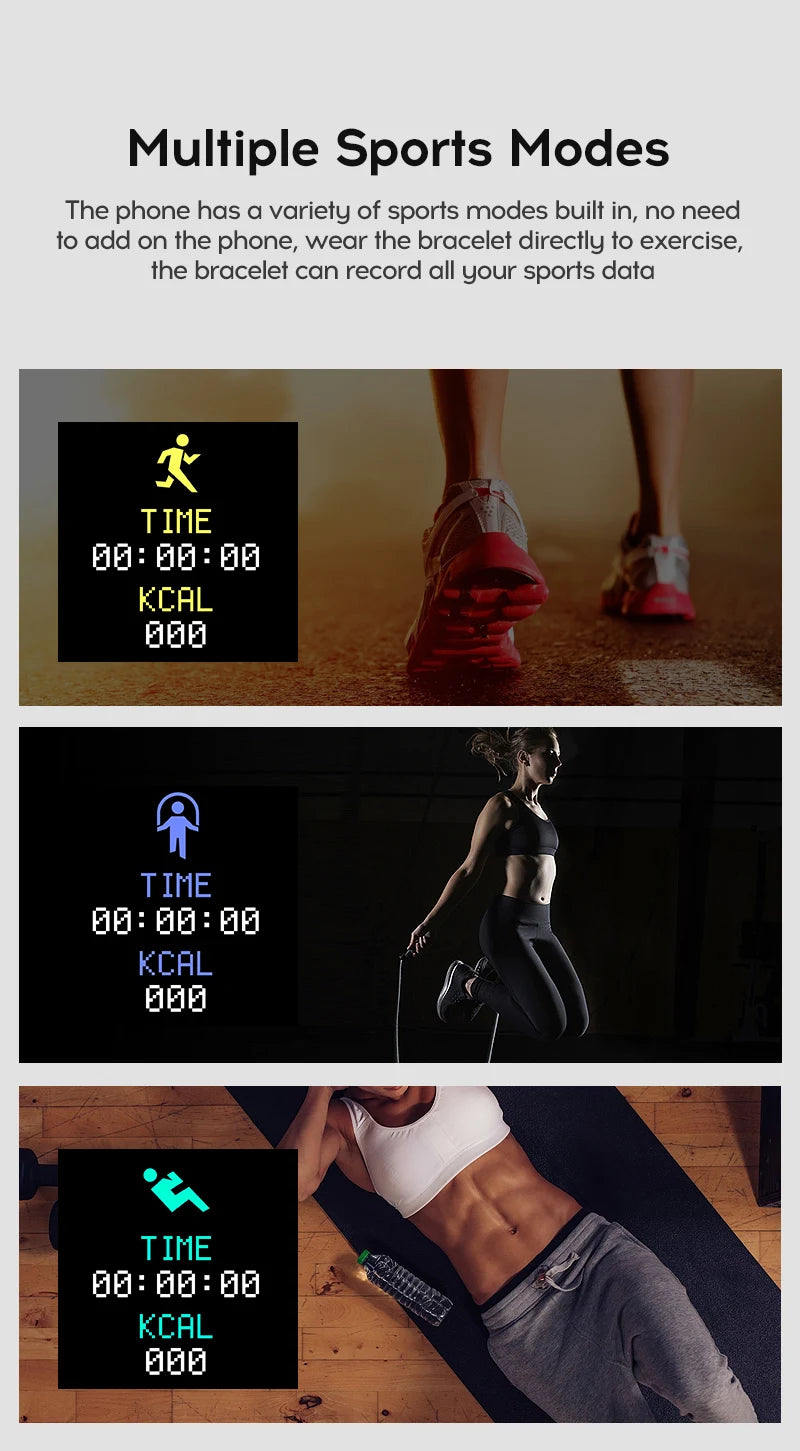 Reloj inteligente para mujeres y hombres, reloj de pulsera con Bluetooth, reproductor de teléfono conectado, música, Fitness, pulsera deportiva, Monitor de sueño, relojes digitales