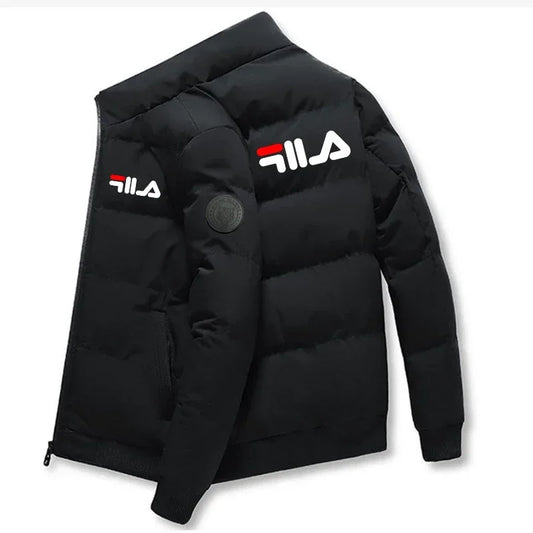 Abrigo Corto de Invierno para Hombre, a la Moda 2026, Grueso y Cálido, Cortavientos, con Cierre y Estampado, Chaqueta Casual para Hombre, Tallas M-5XL, Parka