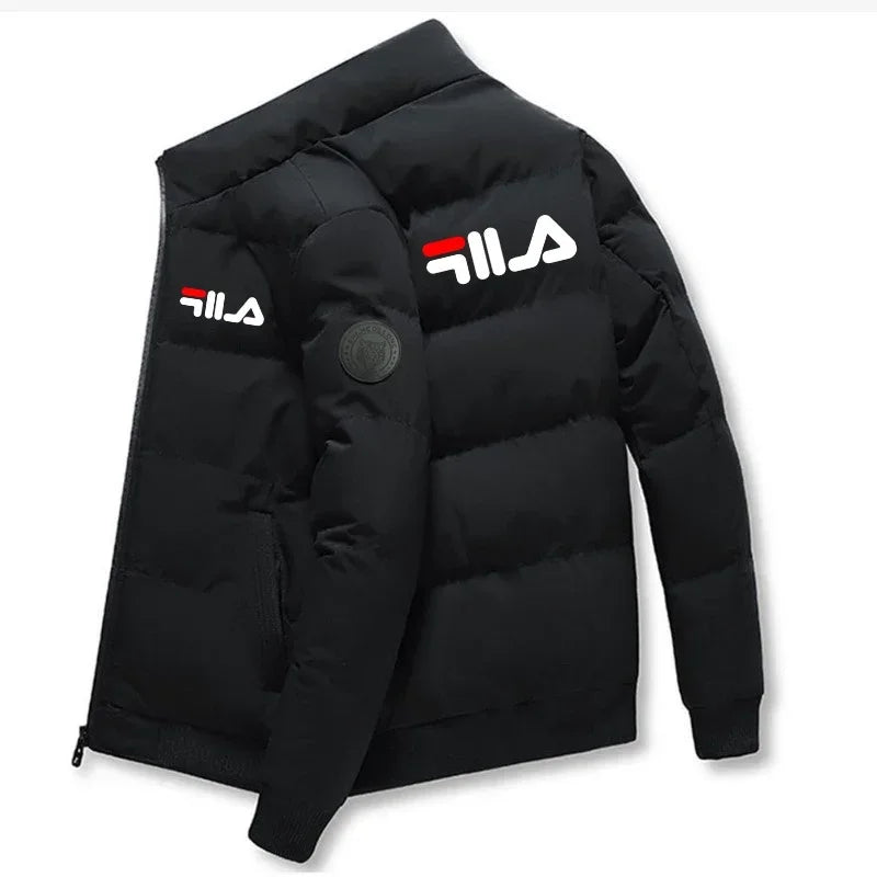 Abrigo Corto de Invierno para Hombre, a la Moda 2026, Grueso y Cálido, Cortavientos, con Cierre y Estampado, Chaqueta Casual para Hombre, Tallas M-5XL, Parka